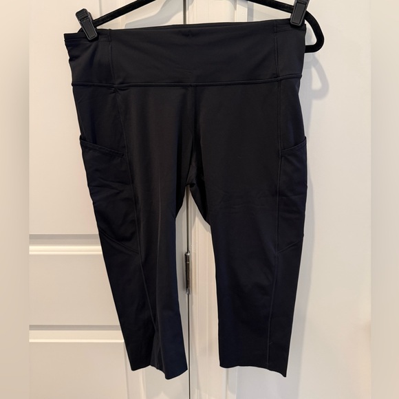 lululemon athletica Pants - Lululemon Fast and Free High-Rise Crop 19” 5 Pocket Size 12 Black